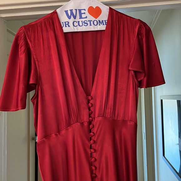 Ghost London Delphine Satin Maxi Dress - Picture 4 of 8